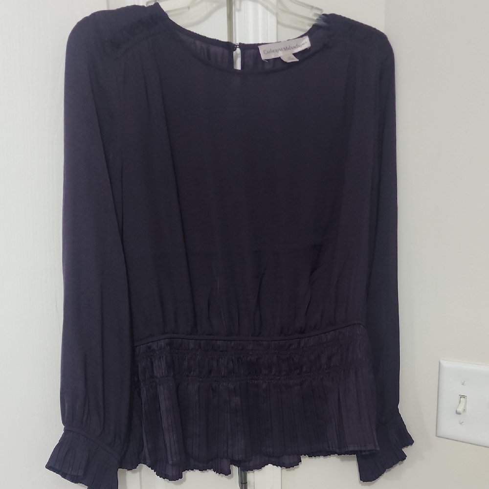 Catherine Malandrino Women's Deep Purple Blouse